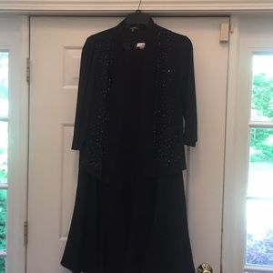 A line dress with lightweight jacket/shrug